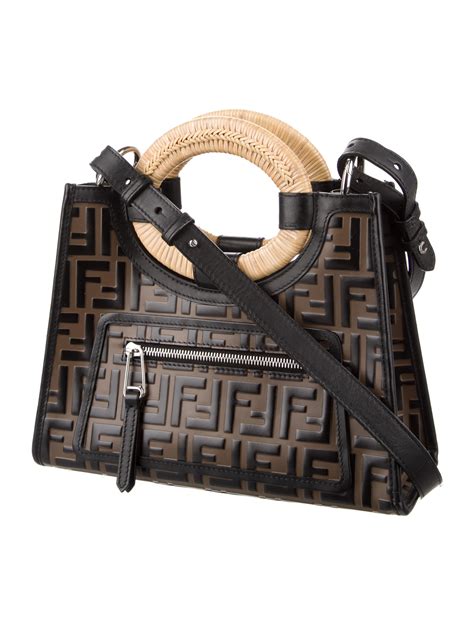 fendi zucca waist bag|Fendi zucca shopper tote.